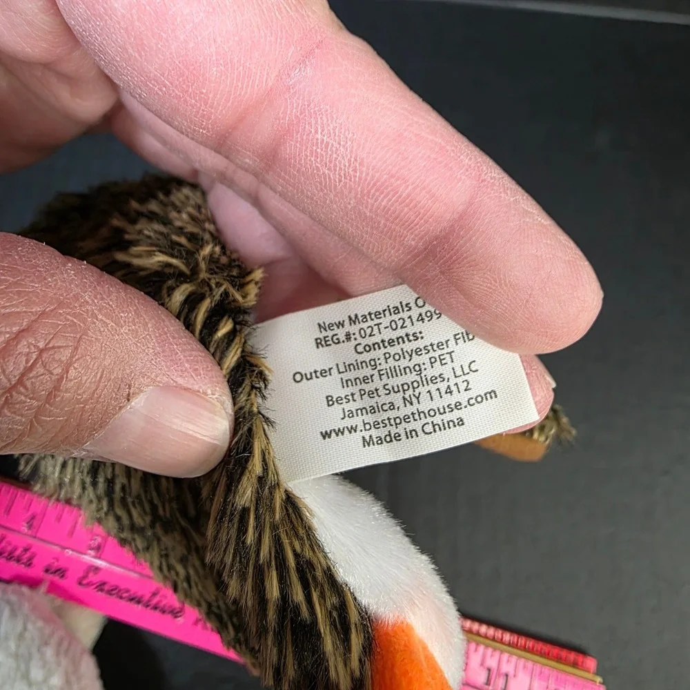 Best Pet Supplies Mallard Duck Dog Toy Small Brown Green Floppy Squeaker Plush
